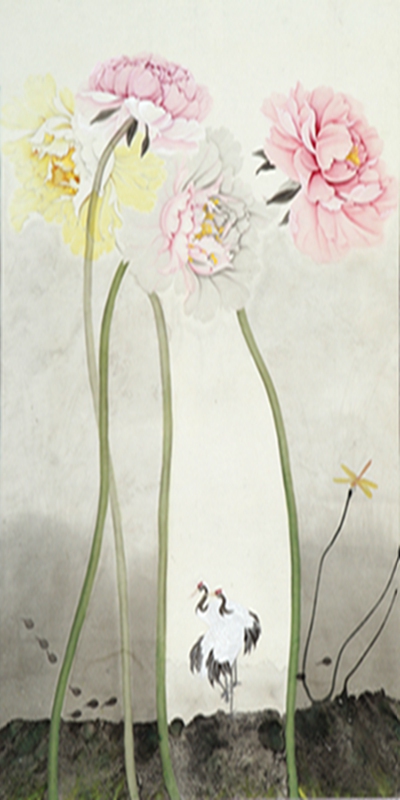 作品《荷溪鹤立》_副本.jpg